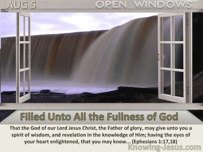 Filled Unto All the Fullness of God